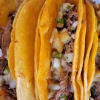 Taco Birria · Sell by each taco $5 dls. Shredded Beef (Birria) with cilantro, onion & salsa. When you buy ...