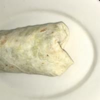 Regular Burrito · Filled with rice, beans, salsa, pico de gallo and your choice of meat or fish.