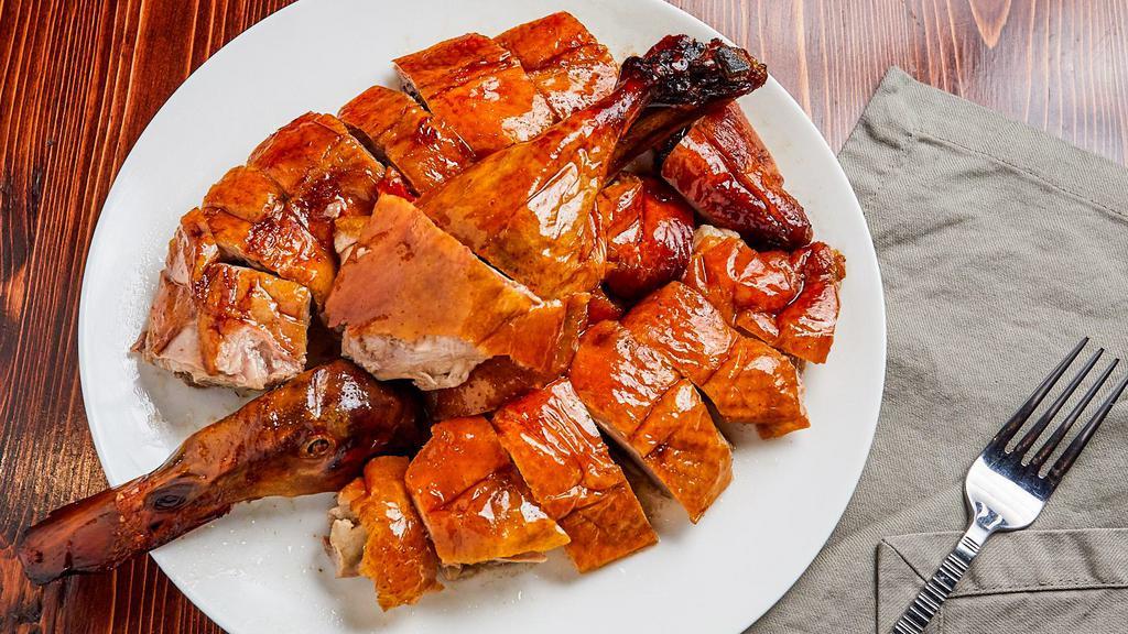 Half Roast Chubby Duck (大烤鸭 半) · Our larger and fattier variety of duck.