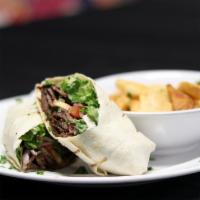 Beef And Lamb Gyro Sandwich · Tender Beef and Lamb seasoned with special herbs and spices – sliced and wrapped up in fresh...