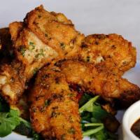 Wings · 6 per Order. served any style – BBQ, Buffalo, Thai or Traditional - with choice of dipping s...