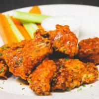 Boneless Wings · 6 per Order. served any style – BBQ, Buffalo, Thai or Traditional - with choice of dipping s...