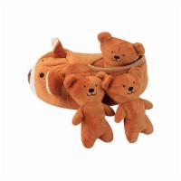 Hide And Seek Squeaky Bear Slipper Toy Set · -Interactive: This slipper is full of surprises for your furry pet. The plush slipper is stu...