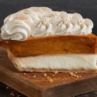 Triple Layer Pumpkin Cream  · A fresh take on a holiday favorite. Rich layers of Pumpkin Cream and Vanilla Cream Cheese fi...