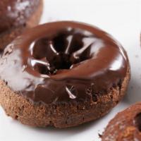 Chocolate Cake Donut · A classic cakey, tender, moist donut topped with chocolate glaze.