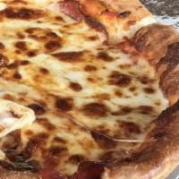 4 Cheese Pizza (Small) · Mozzarella, parmesan, swiss, and feta.