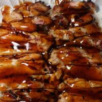 Chicken Teriyaki · Add fried, brown rice for an additional charge.