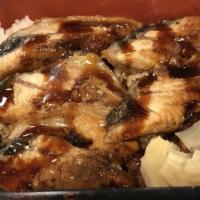 Unagi-Don · 6 Piece Unagi Eel over rice layered with Sweet unagi sauce