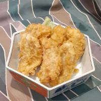 Age Gyoza · 6 piece pork dumpling tempura style.