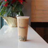 Hokkaido Pearl Milk Tea · Hot available. Caramel toffee. This drink comes with Pearls included. Any toppings selection...