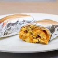 Breakfast Burritos · Meat of the day, egg, potato, green chile and cheese Monday chorizo, Tuesday ham, Wednesday ...