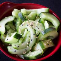 Cucumber Salad (1 Portion) · Vegetarian, gluten-free.