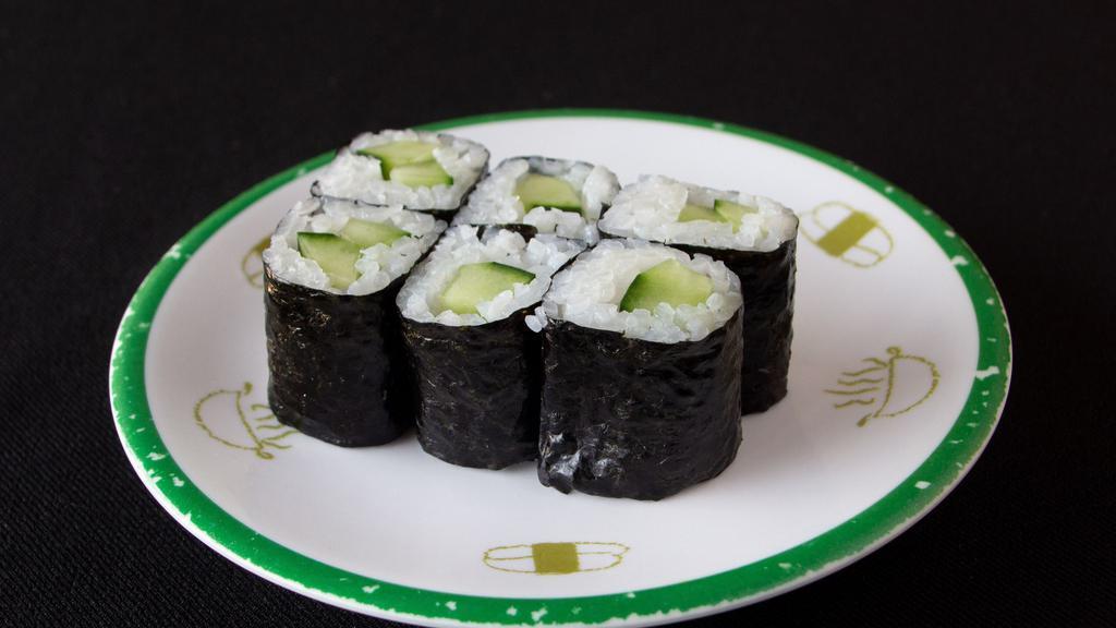 Cucumber Roll (6 Pieces) · Vegetarian, gluten-free.