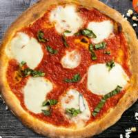 My Margherita Pizza · Our famous house made dough topped with red sauce, and fresh mozzarella