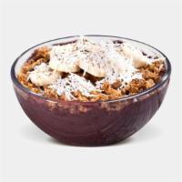 Tropical Acai Bowl · Organic Unsweetened Açaí, Vanilla Whey, Pineapple, Banana. Topped with Banana, Coconut Flake...