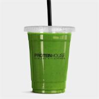 16Oz Sweet Greens · Spinach, Lime, Cucumber, Pear, Apple, Agave

(299 cal | 7 protein, 75 carb, 1 fat / 16oz.)