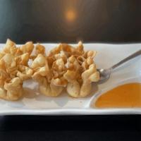 Crab Rangoon · Wrapping crab meat in cream cheese, deep fried to tender, and served with sweet chili sauce,...