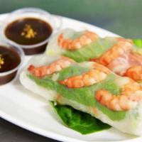 A1 Fresh Spring Rolls (2Pcs) · Vermicelli noodle, shrimps, bean sprouts, green lettuce, cucumber & carrot. Served with  pea...