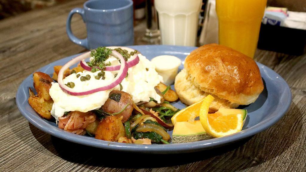 Smoked Salmon Skillet via Mimosas Gourmet ( Las Vegas)