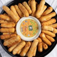 60 Tequeῆos Tray (Party Size) · Perfect finger food for your party.