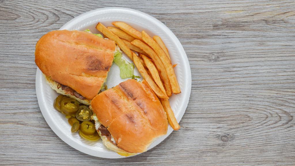 Tortas Mexican Sandwich · All tortas include beans, lettuce or cabbage, tomato, and guacamole.