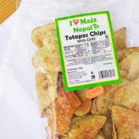 Totopo Chips · Corn, Beet, Cactus totopo style chips. Baked. 240g.