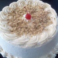 Tres Leches Vainilla · VANILLA SPONGE CAKE WITH OUR SECRET THREE MILKS, COVERED WITH CREAM CHEESE AND CARAMEL FROST...