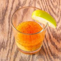 C-Side Elixir · Ginger, Orange and Grapefruit topped with Turmeric