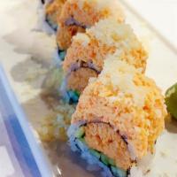Dynamite Roll · Raw. Spicy tuna, spicy crab meat on the top.