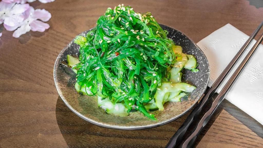 Seaweed Salad · Seaweed Salad topped with sesame seeds