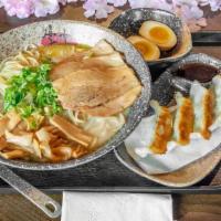 Im Hungry Combo · Comes with chashu tonkotsu ramen, 4pcs of deep-fried gyoza, ajitsuke.