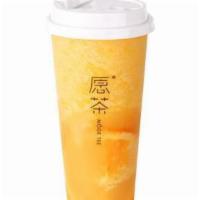 Orange Tea · Vegan-friendly. Ice blended with fresh orange and Green tea.