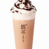 Oreo Milk Tea · Does not include boba. Add additional toppings for boba.
