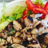 5 Spice Chicken Bowl · Grilled all natural chicken marinated with soy & 5 spices. Gluten free and nut free.