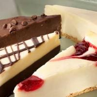 Cheesecake · A slice of our assorted cheesecake. May contain nuts.
