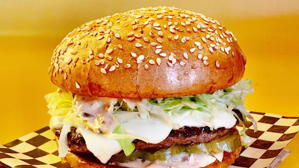 Bunk Smash Burger · 1/3 lb patty w/lettuce, pickles, onion, Bunk Sauce & American cheese
