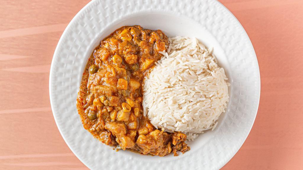 Madras Lentils · Lentils, red beans and spices in a creamy tomato sauce.