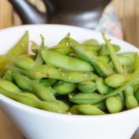 Edamame · Young soy beans, steamed.