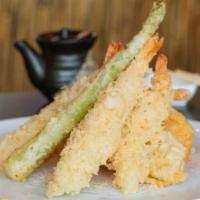 Chicken Tempura · Chicken with mixed vegetables, deep fried in lacy batter.