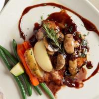 Chicken Marsala · Chicken breast pieces sautéed in a marsala wine sauce.