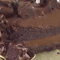 Chocolate Lovin Spoonful Cake · A giant mouthful of chocolate pudding between two layers of dark, moist chocolate drenched c...