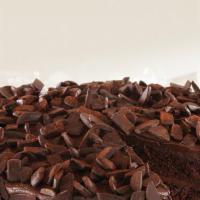 Chocolate Thunder · Rich, dark cake exploding with dark chocolate icing, deep semi-sweet chocolate pieces and du...