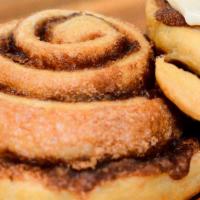 Cinnamon Rolls · A blend of wheat and white flour rolled with cinnamon, butter, brown sugar. Choose from our ...