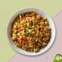 Very Veggie Fried Rice · Classic egg-fried rice with peas and carrots.