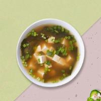 Miso Soup · Traditional Japanese soup with homemade broth & miso spice.