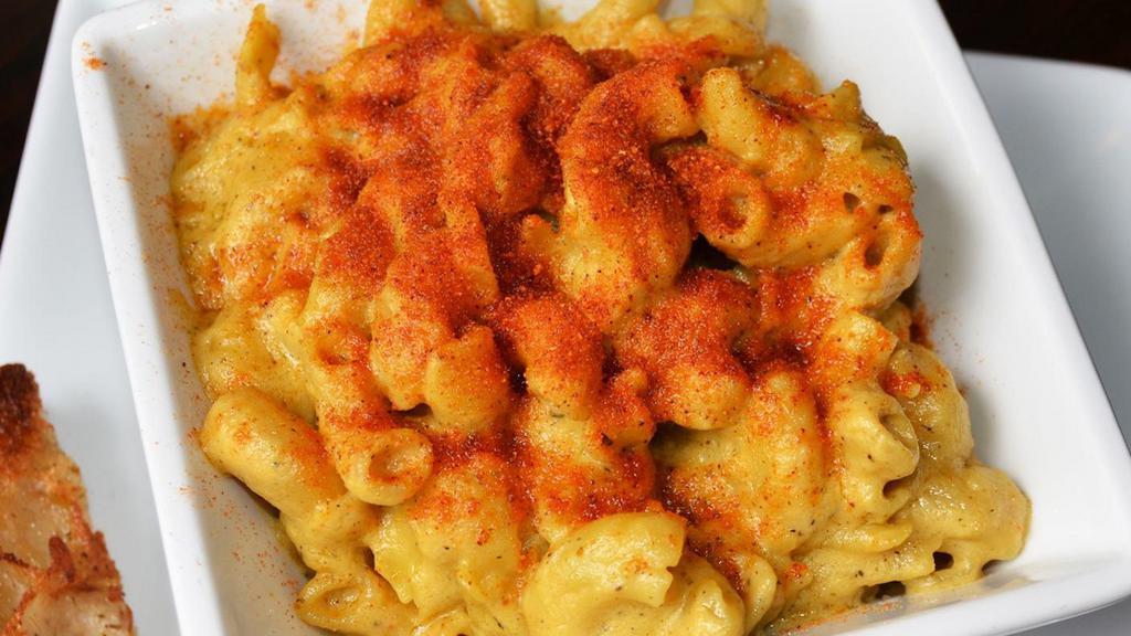 Mac N Cheese (Half Order) · A half order of our delicious Mac’n’Cheese  for when you have the craving, but are less hungry (NUTS).