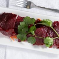 Thai & Lao Beef Jerky · Marinated beef overnight with our unique recipe and taking 2-3 days total process time for t...
