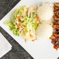 Chicken Teriyaki · Served with Rice & Salad
