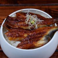 Dragon Bowl / Unagi / Eel · Grilled Eel, Tamago, Shichimi Togarashi, Sesame Seed,  Pickled Ginger, Rakkyo