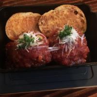 Ricotta Meatballs · beef, ricotta cheese, house-made marinara sauce with crostini